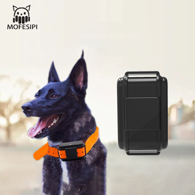 MOFESIPI Pet Dogs 4G GPS Tracker Monitor Pet Location Tracker with Escaping Alerts Waterproof Works with Any Collar