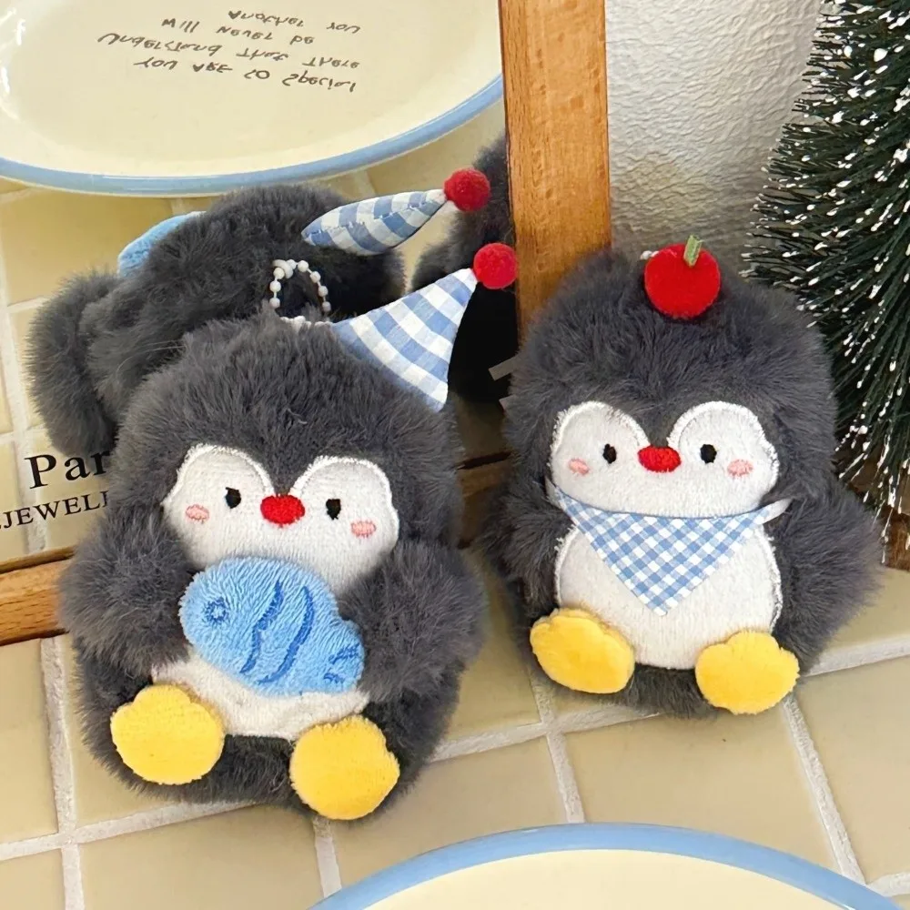 Soft Plush Plush Penguin Charm Hanging Loop Key Ring Pendant Decor Lightweight Cute Penguin Stuffed Animal Charm Purse Decor