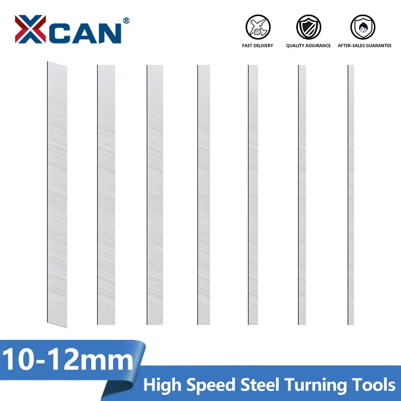 XCAN CNC torna tezgahı aracı 10-12mm yüksek hızlı çelik dönüm araçları beyaz çelik CNC torna boş bıçak yüksek hızlı çelik araçları