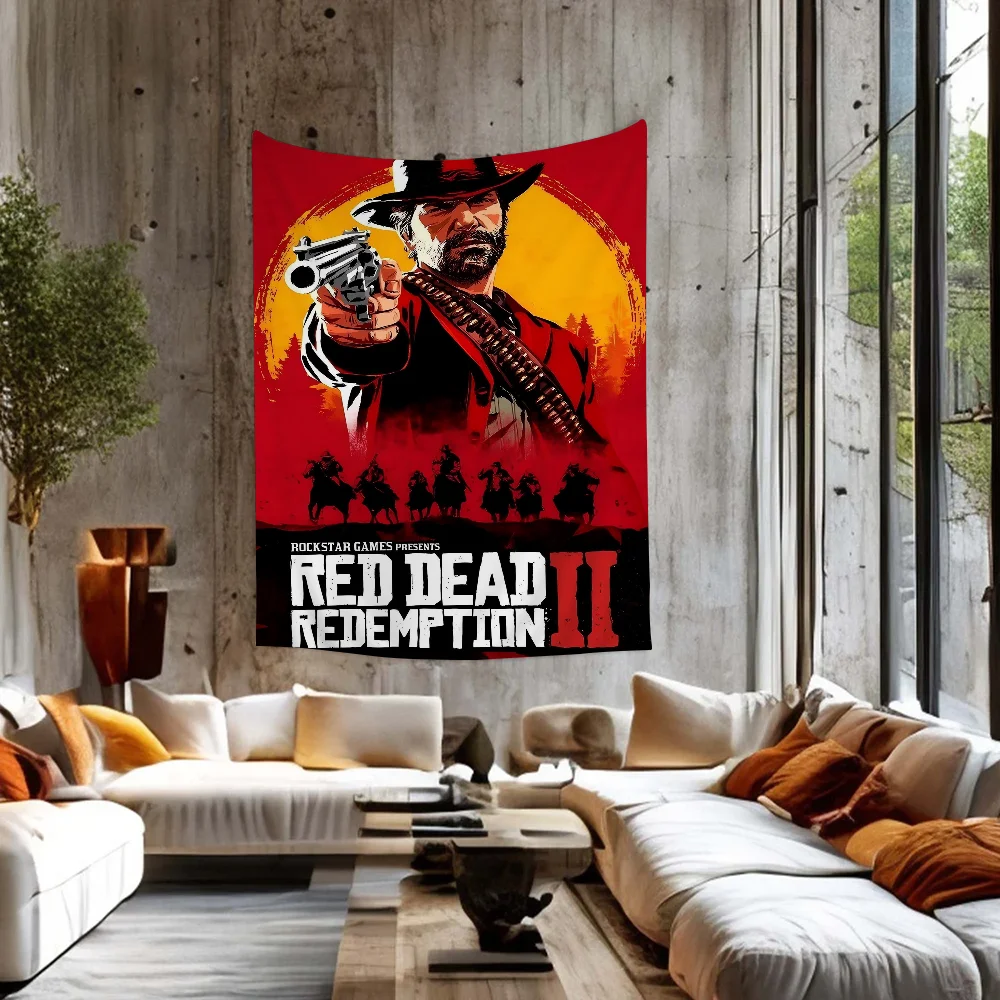 

Red Dead Redemption 2 Game Anime Tapestry Wall Hanging Decoration Household Wall Hanging Home Decor