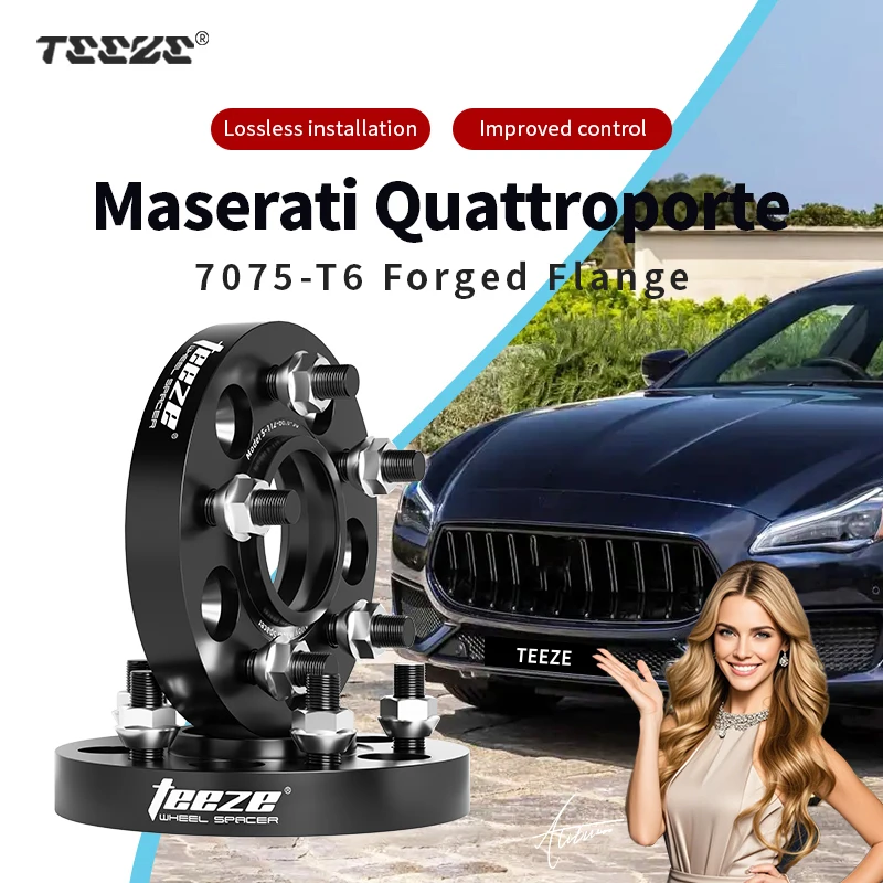 

Teeze 2/4 шт. 5x114,3 CB67,1 мм M14x1,5 ступица центральная черная кованая прокладка колеса для Maserati Quattropor фланцевая пластина 15/20/25/30/35 мм