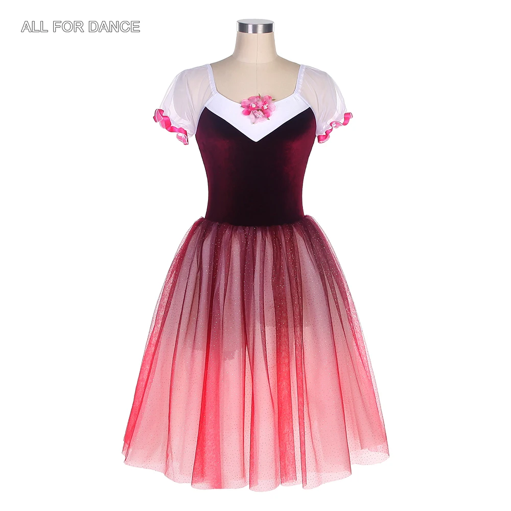 robe-de-ballet-en-velours-bordeaux-manches-courtes-corsage-longue-romantique-costumes-tutu-pour-filles-et-femmes-vetements-de-danse-22066