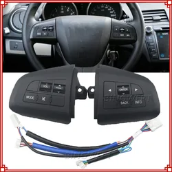 For Mazda 3/5 CX7 BL 2008 2009 2010 2011 2012 2013 High quality Steering Wheel BT Audio Cruise Control Button Switch Car Styling