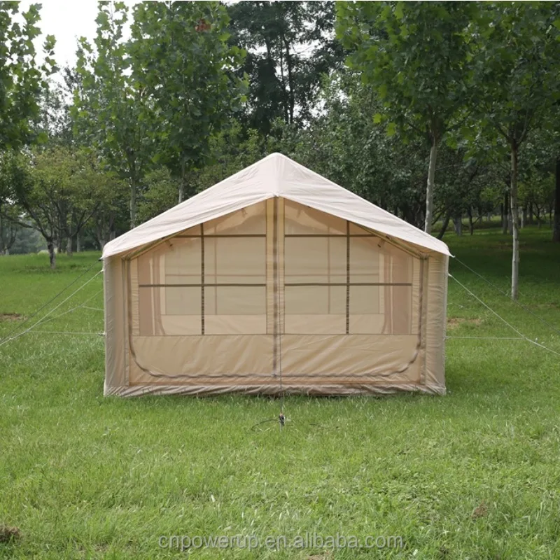 

YTYIN 7.5㎡ Portable Inflatable Tent 25kg 70x43x40cm Double Skylights Chimney Port 3000mm Waterproof