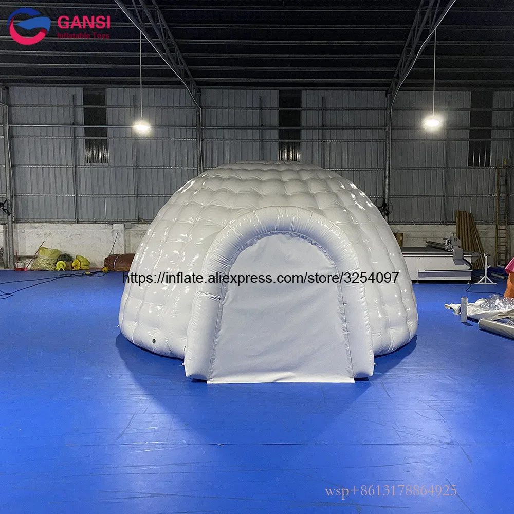 Waterproof Inflatable Structures White Dome Tent Inflatable Igloo For Sale