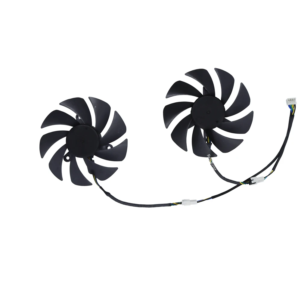 

Охлаждающий кулер для видеокарты VGA, вентилятор для видеокарты для MLLSE RX580 RX 580 8 ГБ RX580, игровой GDDR5, 2 шт./компл., PLA09215B12H, XY-D09015B
