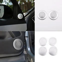 Car Styling Door Audio Speaker Net A-Pillar Horn Cover Trim For Land Rover Range Rover Evoque 2019 2020 Aluminum Alloy