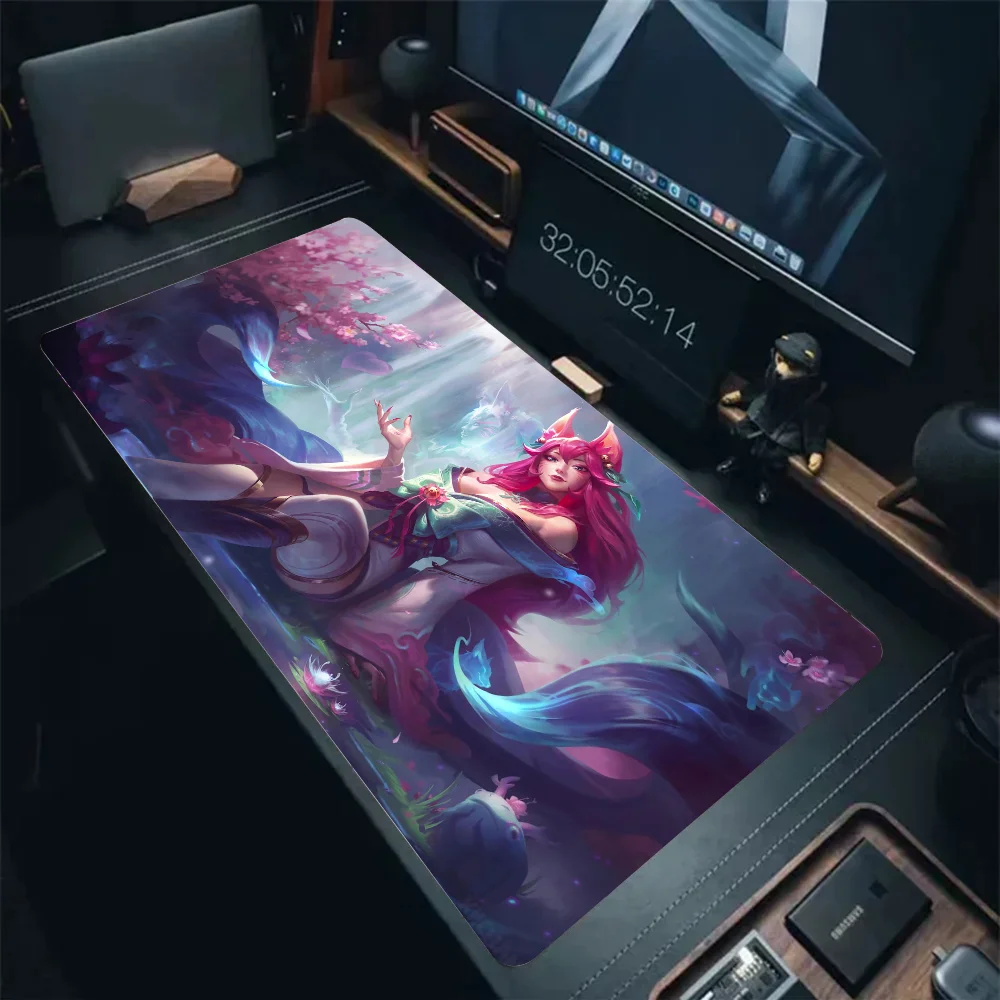 Spirit Blossom Ahri League Of Legends Mousepad Mouse Mat Desk Mat With Pad Gaming Accessories Prime Gaming XXL Keyboard P