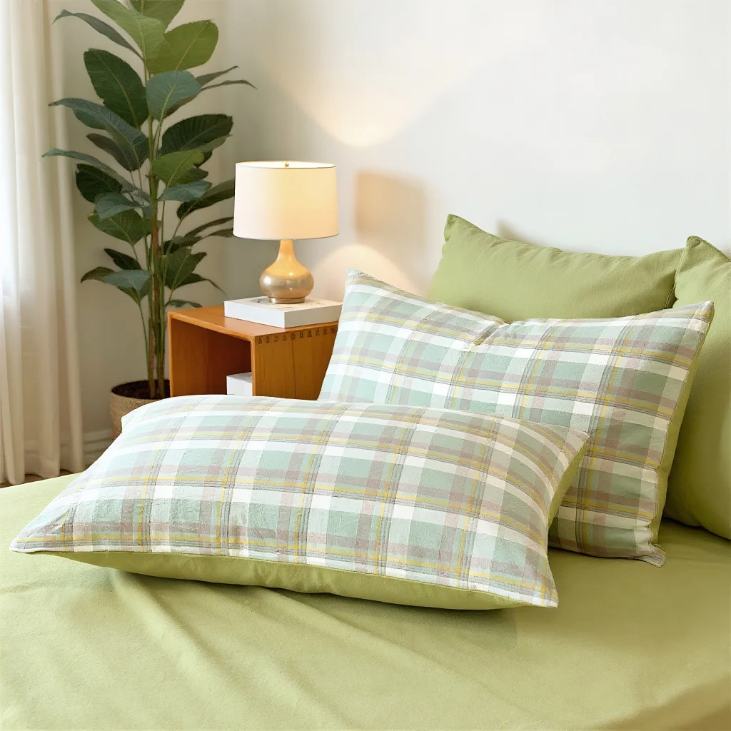 

Cotton Pillow Cover Decorative for Bed Throw Body Pillows Sleeping Case Home Decor Sofa Luxury Waterproof Satin 48x74cm Set