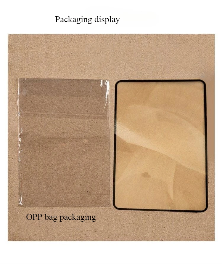 แว่นขยายแบบหนีบหนังสือ PVC ขนาด 120*180 มม. 4 ชิ้น แว่นขยายแบบบางเฉียบสำหรับอ่านหนังสือเต็มหน้า  แว่นขยายแบบใส