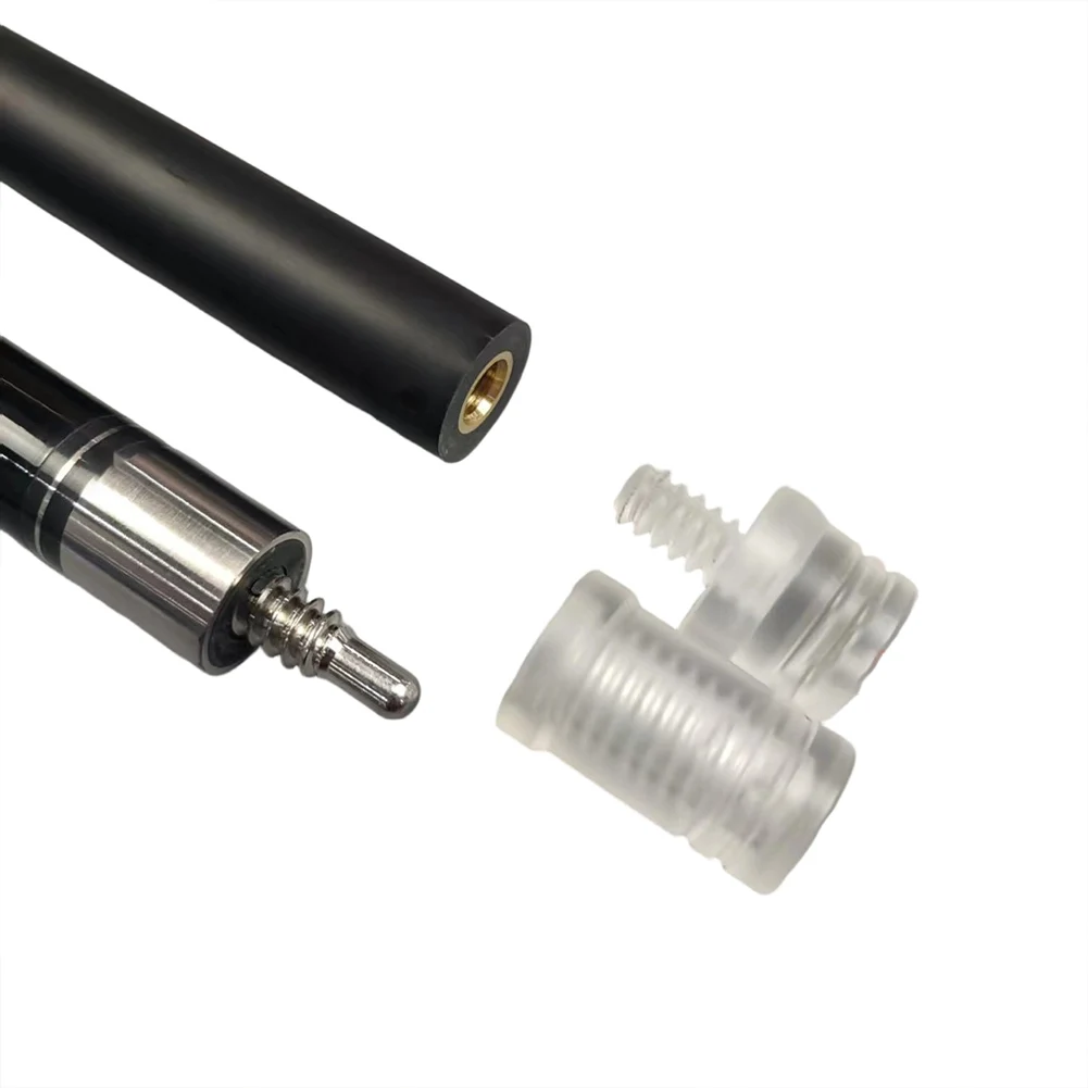 6cm Acrylic Joint Protector for Billiard Cue Pool Cue 3/8 10 Joint Thread Cap Transparent Upper Lower Protector Pieces