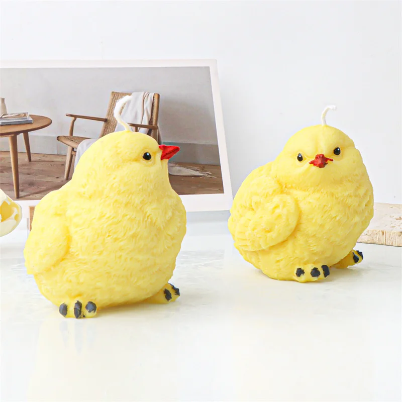 3D Cute Chick Candle Silicone Mold DIY Chocolate Fondant Baking Resin Molds Handmade Soy Wax Soap Making Supplies Craft Gifts