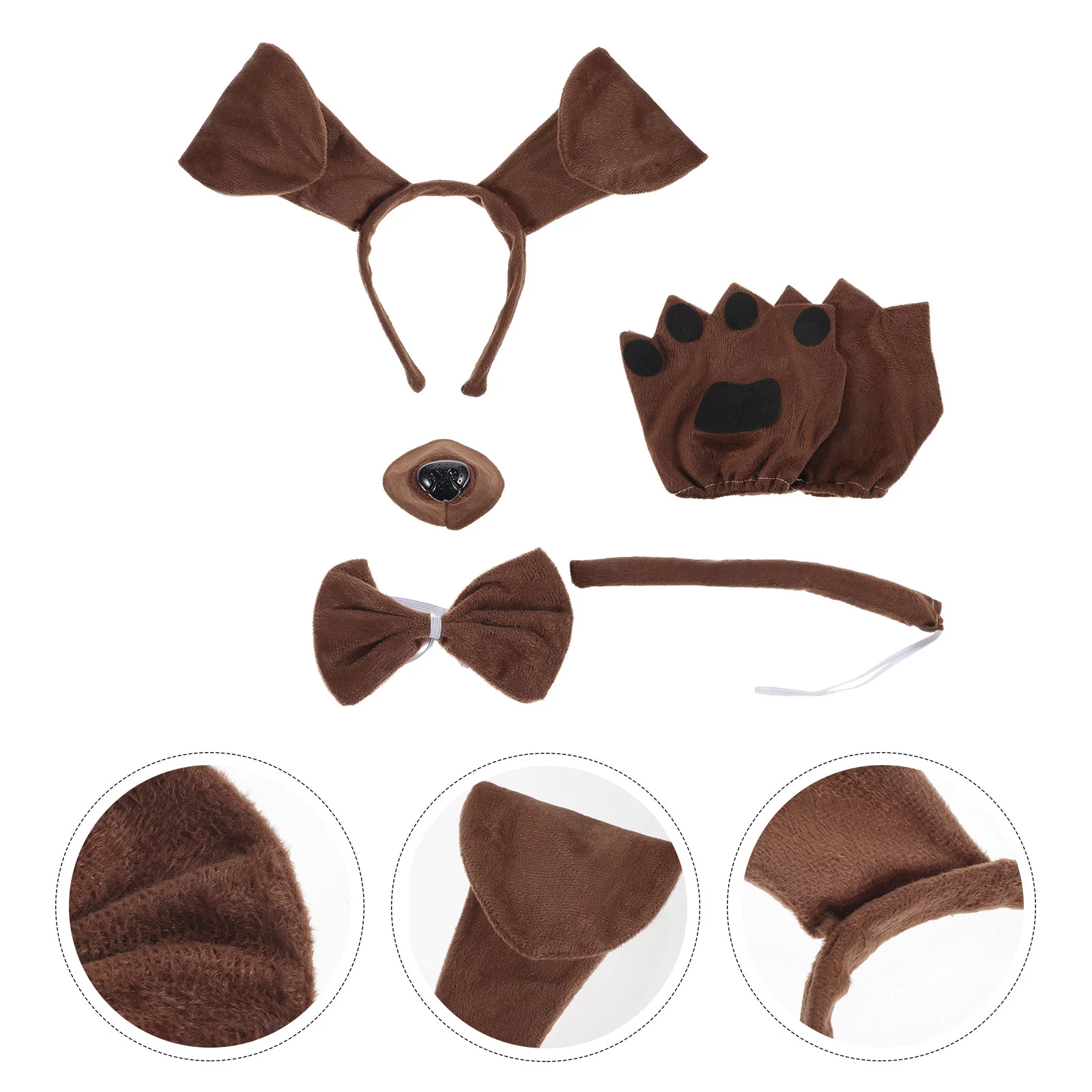 소시지 개 머리띠 세트 어린이 액세서리 착용 방지 의상 소품 참신 용품 동물 의상 어린이 파티