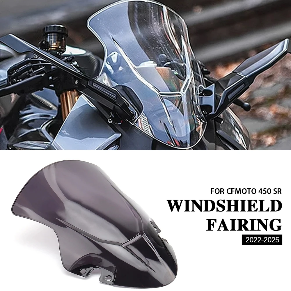 

For CFMOTO 450SR 450 SR 450sr 2022-2025 Motorcycle Windshield Windscreen Wind Deflector Motorbike Wind Screen
