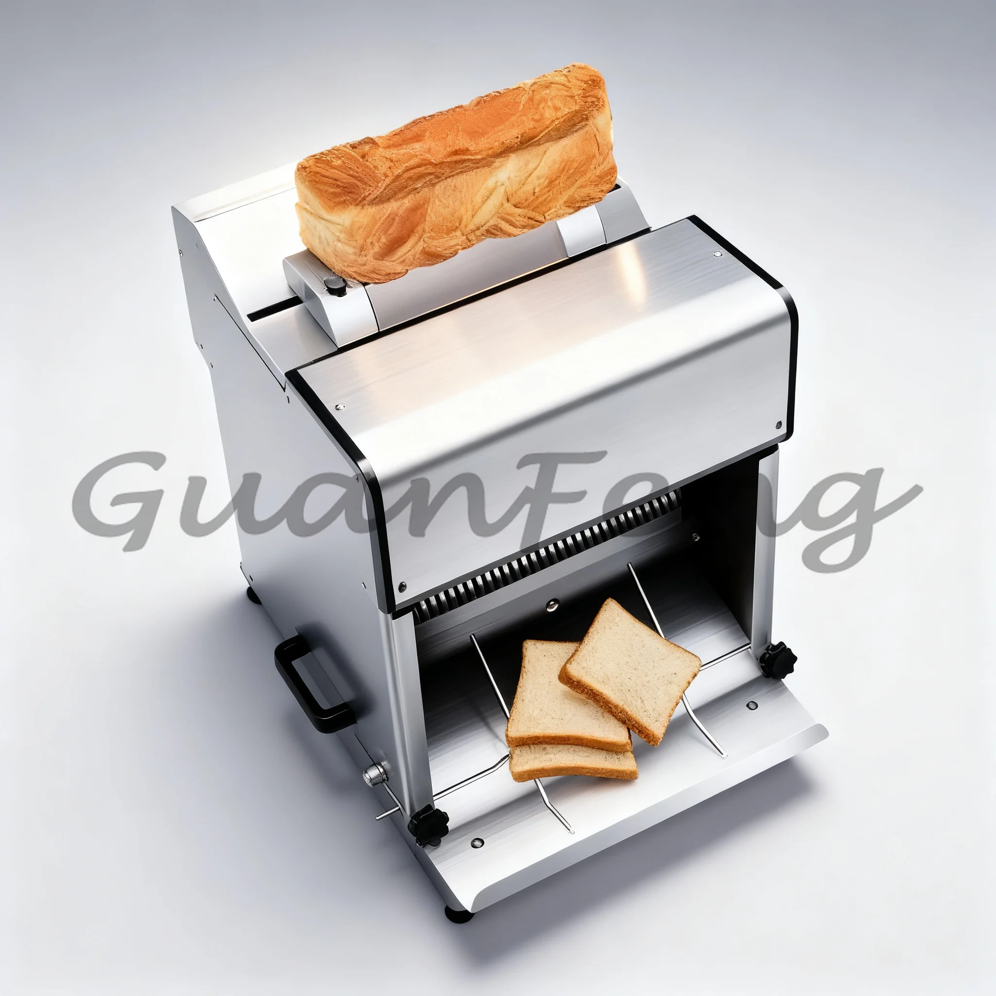Electric Toast Bread Slicer, 12mm Thickness 31 Slices, Commercial Stainless Steel Bakery Cutter