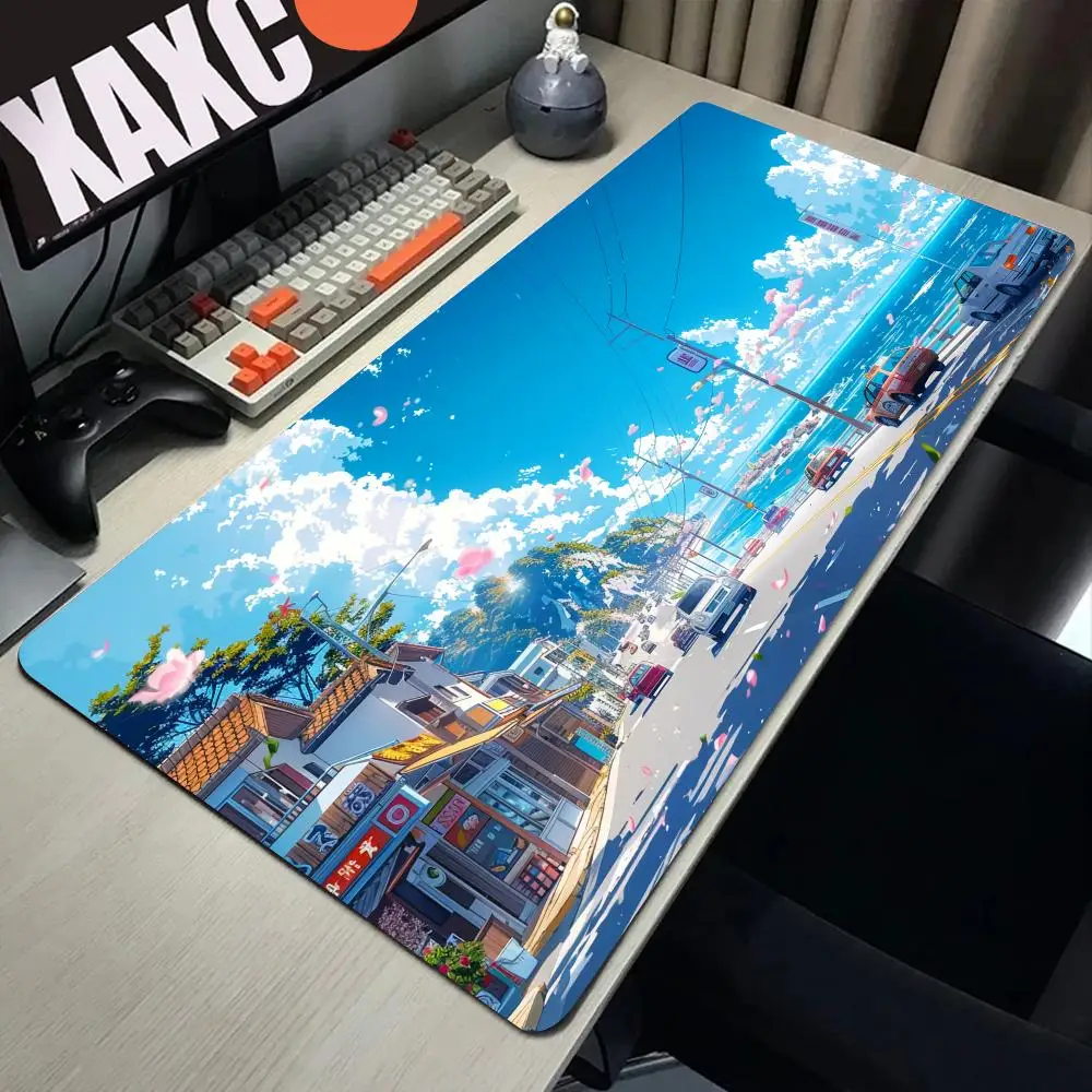 

Novo Anime Landscape Games Mouse Pad game players endless computer games Office accessories Computer desk mat large Grande mats