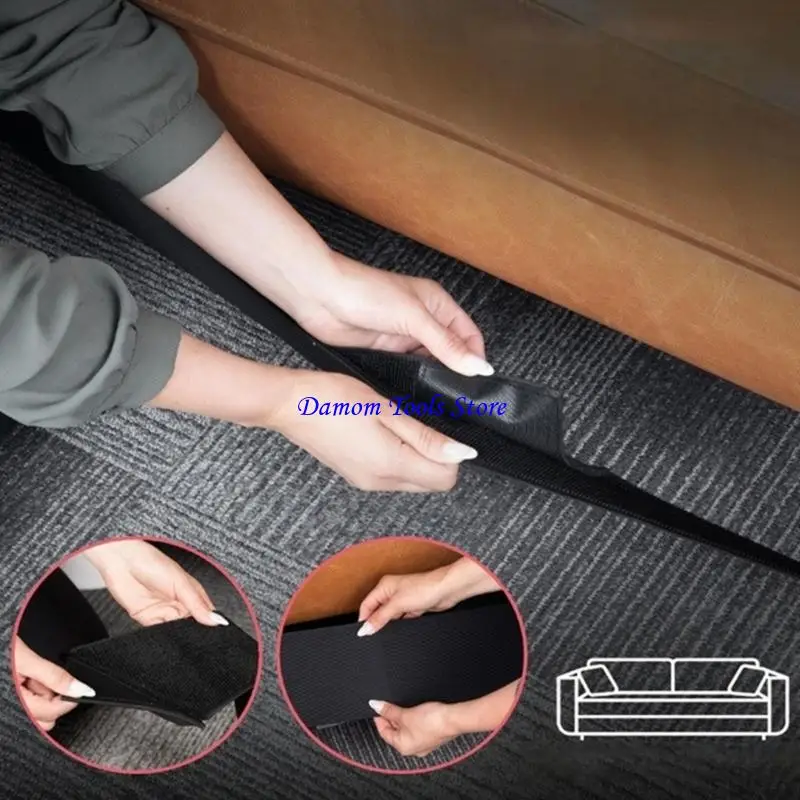 57BE Under Furniture Blocker Polyester Band for Child Safety & Home Organization