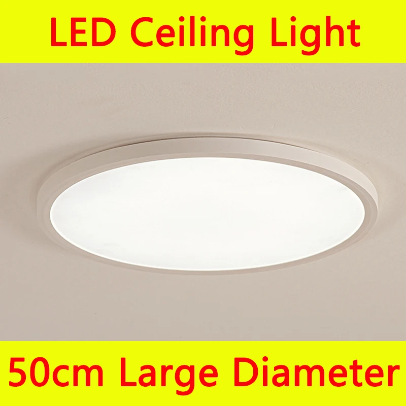 grande lampada do teto led com controle remoto luminarias ultrafinas para quarto sala de estar 50cm 2cm 90260v 32w 01