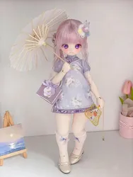 Nuovo Arrivo BJD Vestiti Per Bambole Per 1/4 Accessori Per Bambole 1/6 Yosd Dolce Cheongsam Gonna Borsa Vestito Bambola Vestire Regalo Vestiti Fai Da Te