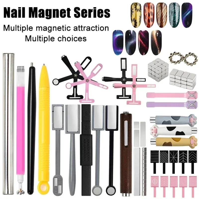 Conjunto de Bastões Magnéticos para Unhas Efeito Olho de Gato, Vários Estilos, Ferramenta DIY para Arte de Unhas com Esmalte em Gel 3D Olho de Gato, p