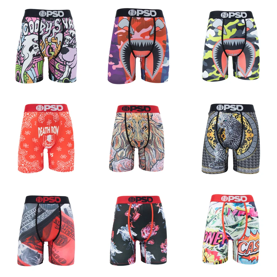 Sexy Men Underwear Boxers Breathable Mens Boxershorts Men's Panties Underpants Plus Size Fashion Print Man Boxers Briefs Trunks