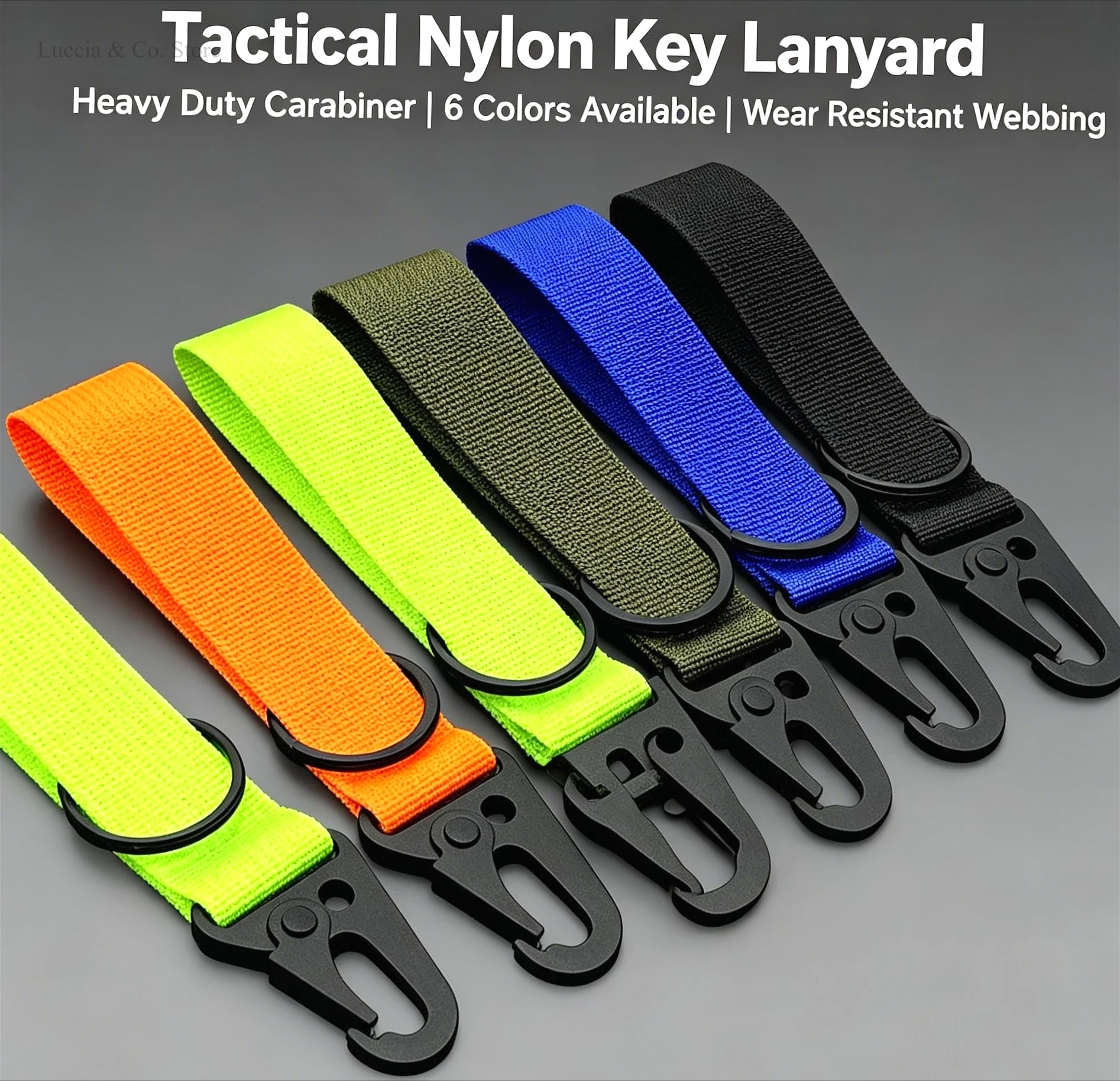 Eagle Mouth Tactical Hook Nylon Webbing Backpack Belt Outdoor Pendant Keychain Accessories Keyring Charm Gift Accessory