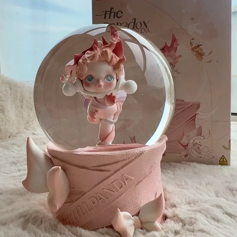 

POPMART SKULLPANDA Advance and Retreat Door Series Crystal Ball Cute for Collection Home Decoration Surprise Toys Gifts