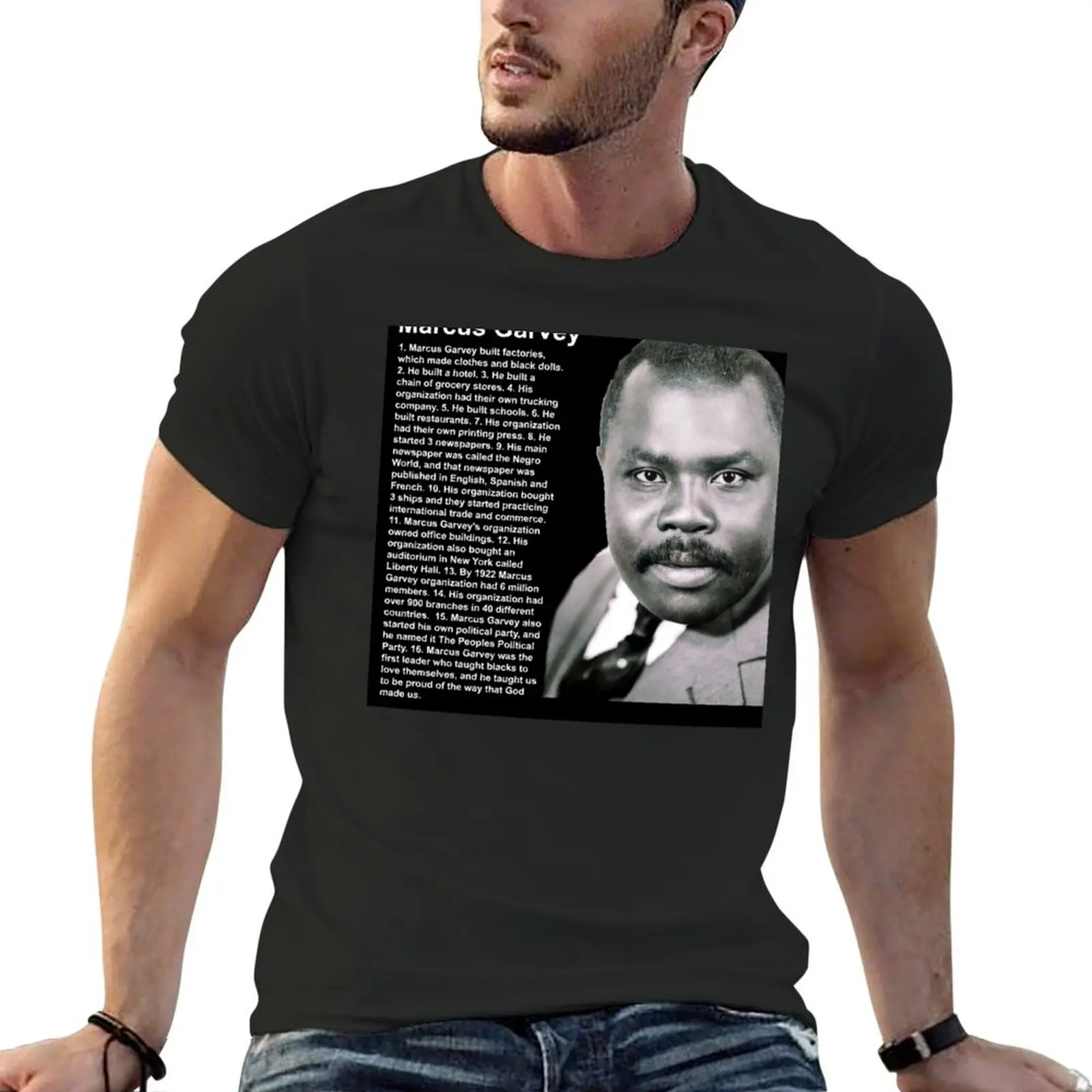 16 Facts About Marcus Garvey T-Shirt essential t shirt plus size tops shirts graphic tee t shirt men 100℅ cotton