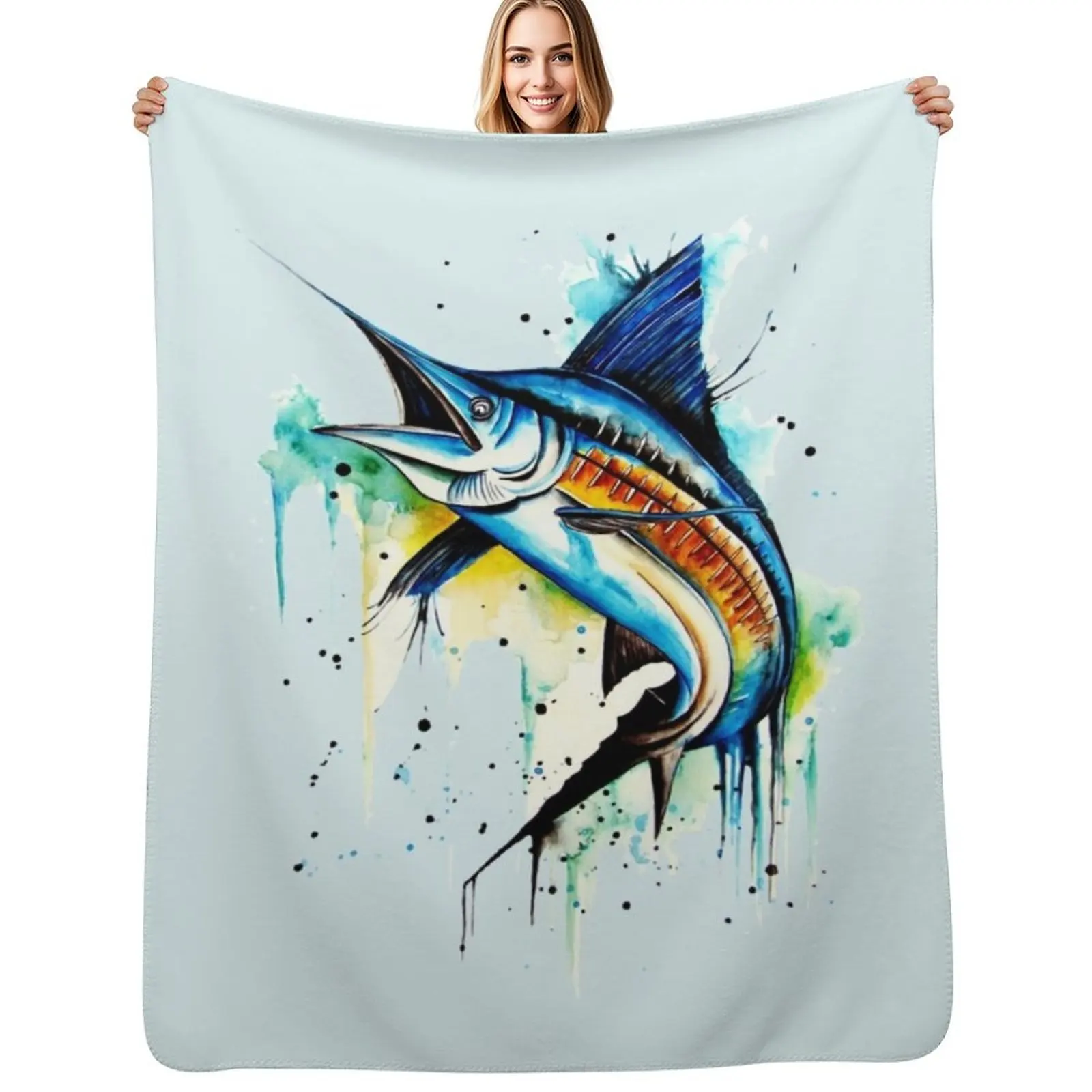 guy harvey Throw Blanket Breathable Lightweight Blanket for Adults Kids