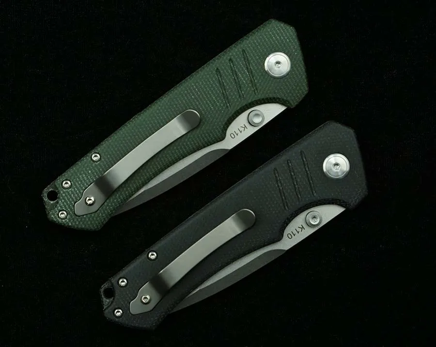LEMIFSHE New Folding Knife 100% K110 Steel Blade Micarta Handle Outdoor Camping Survival Kitchen Multifunctional EDC Tool