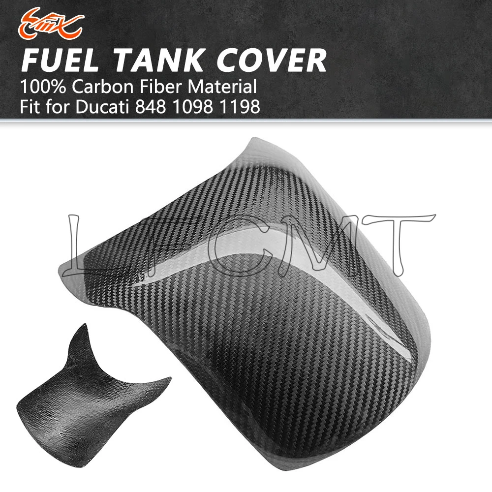 100% Carbon Fiber Material Motorcycle Fuel Gas Tank Cover Protector Guard Accessories Fit for Ducati 1198 1098 848