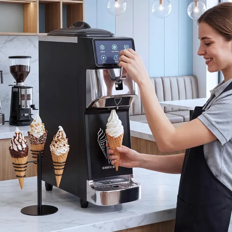 Commercial Soft Serve Ice Cream Maker Machine