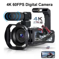 4K Digital Camera for Photography 48MP Compact Vlogging Camera 3 inch Rotatable Touch Screen'' 270° Flip Screen with Flash