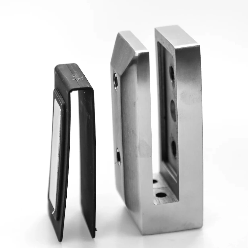 

Modern stainless steel 2205 side mounted glass faucet 10mm 12mm thick tempered glass balcony railing outdoor stairs