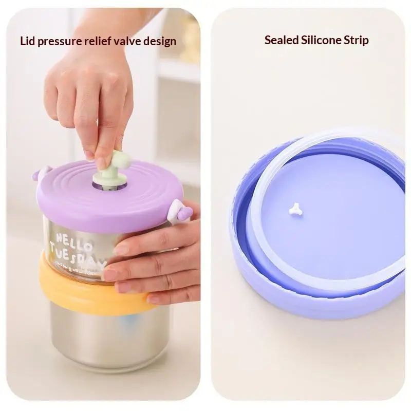 Thermal Insulation Lunch Box Office Worker Thermal Insulation Bucket New Household Small Soup Congee Cup Portable Breakfast Box