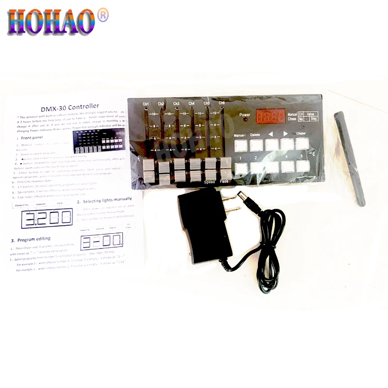 Imagem -05 - Hohao-mini Stage Lighting Console Controlador para Festa Home Ktv Etc Preço de Atacado de Fábrica Xzj30 Dmx512 30ch