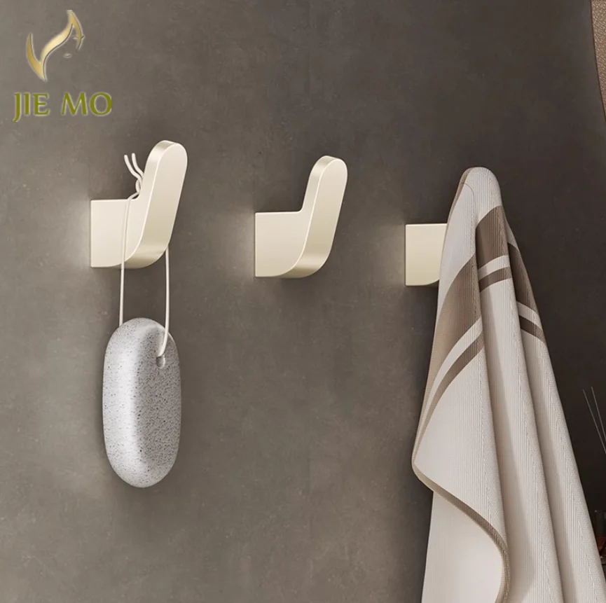 

латунный крючок для одежды кремового цвета, высококачественная одинарная прихожая, крючок для полотенец, крючок для одежды теплого цвета и крючок для шляпы.