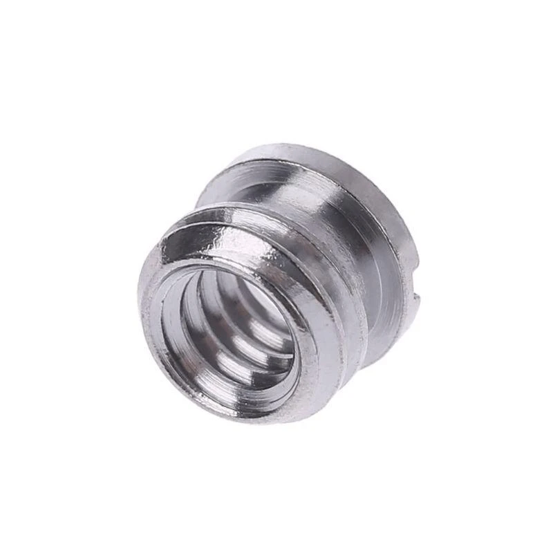 090f กล้องแปลงสกรูน็อต 1/4 "สกรูเป็น 3/8" การแปลงการติดตั้งที่เหมาะสำหรับกล้องขาตั้งกล้องโมโนโพด