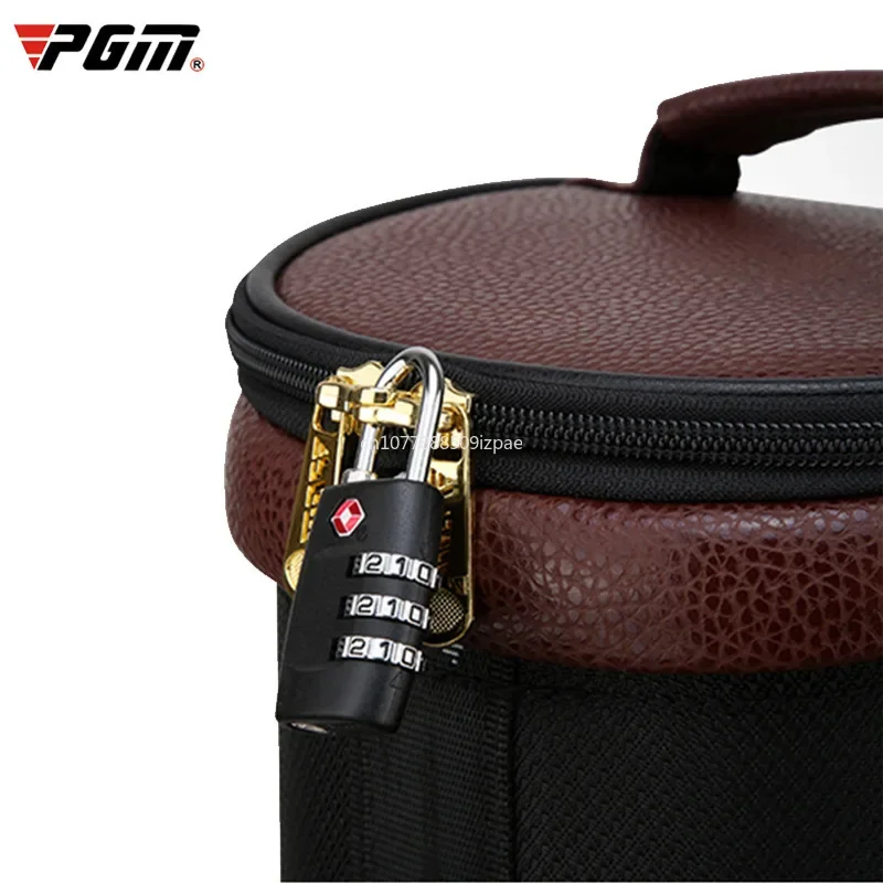 Advanced PGM Men's Golf Telescopic Ball High Package Genuine Leather Large-capacity Multi-purpose Consignment Air Bags