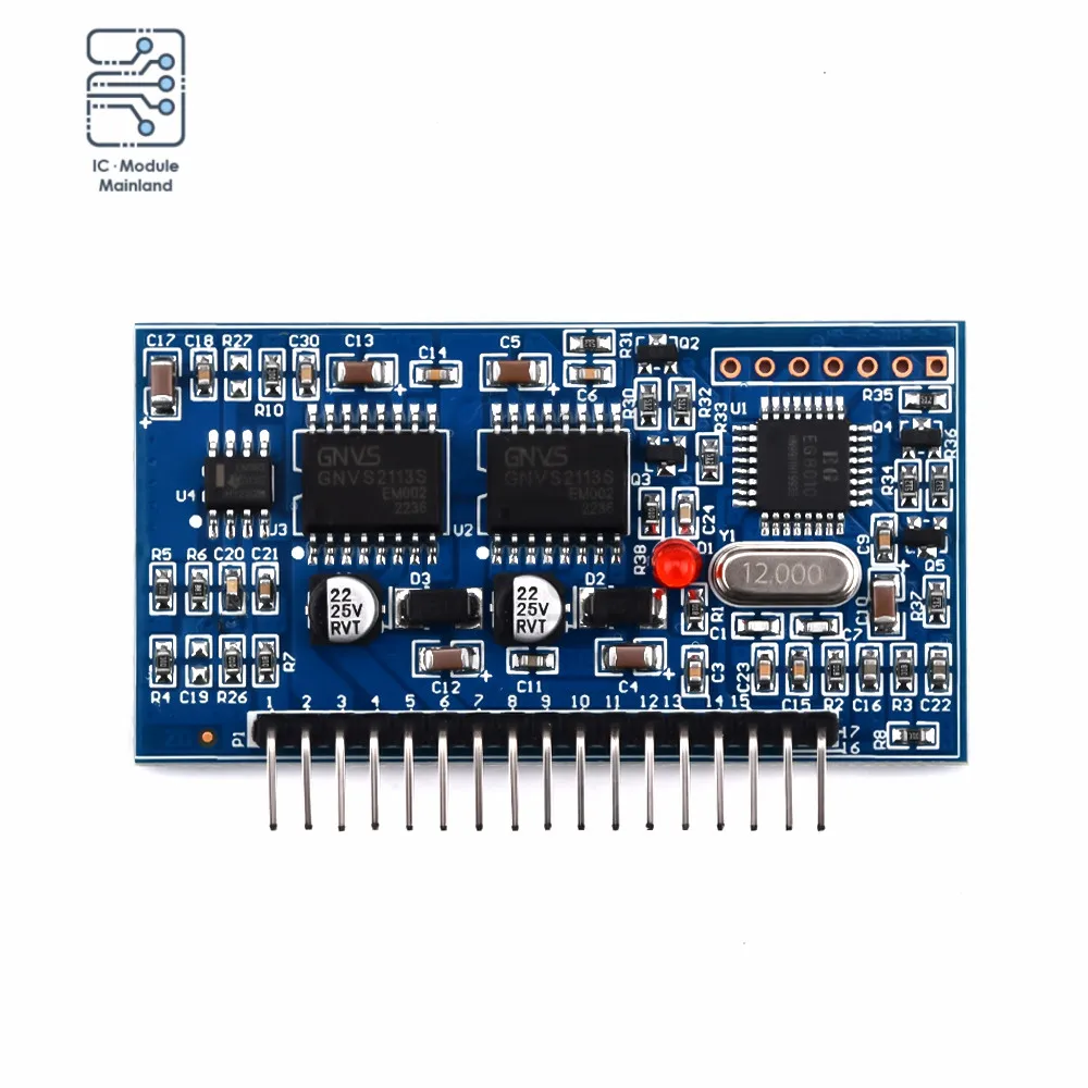 

5V DC-AC IR2113 Sine Wave Inverter Driver Board SPWM Driver Board EGS002 12Mhz Oscillator EG8010 + IR2113 Driver Module