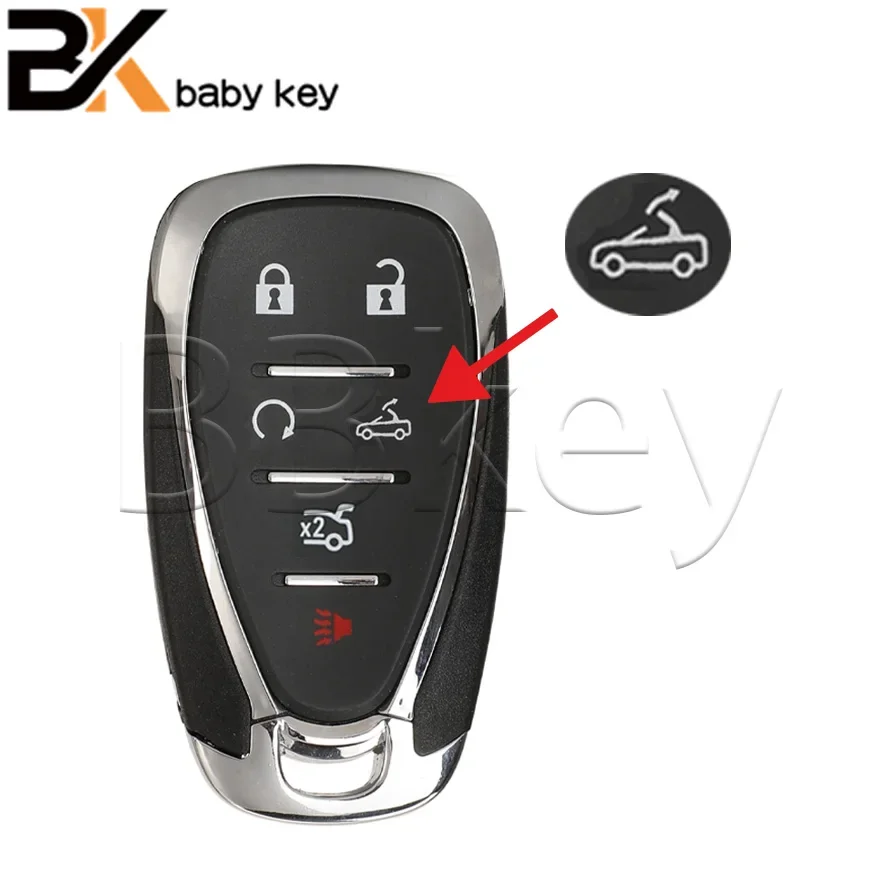 BB Key For 6 Button Smart Remote Car Key Case Shell For Chevrolet Camaro Cruze Equinox Malibu Spark Traverse 2016 2017 2018 2019