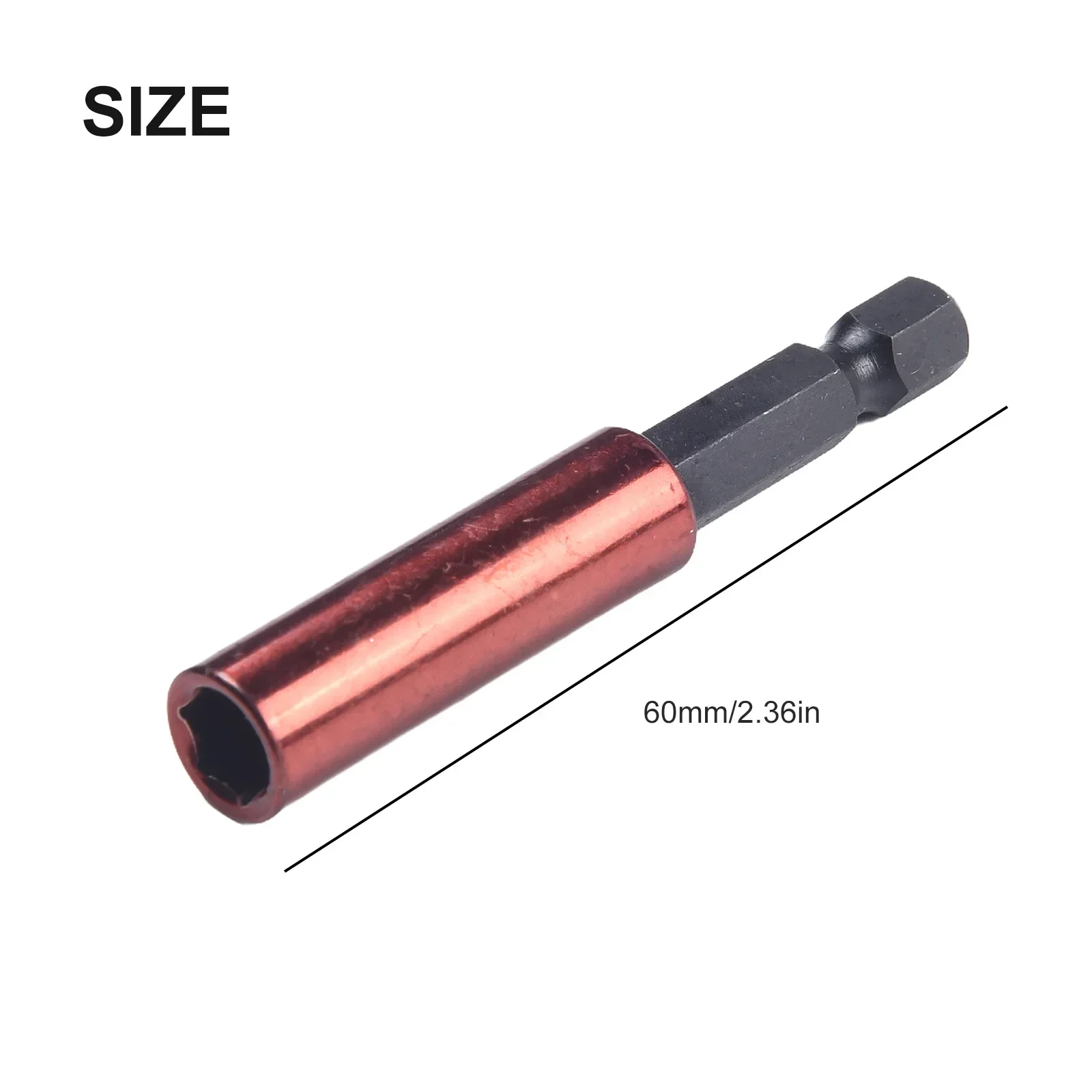 1/5pc Hexagonal Handle Extended Connecting Rod Quick Change Screw Bit Extension Rod Screwdriver Tip Holder Non-slip Tools