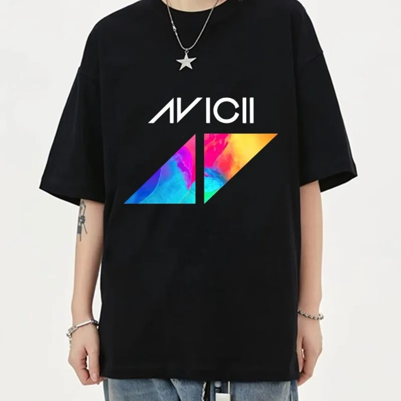 Avicii Dj T Shirt Women Couple Clothes Short Sleeve Collar Fashion Man Cotton Summer Sporty