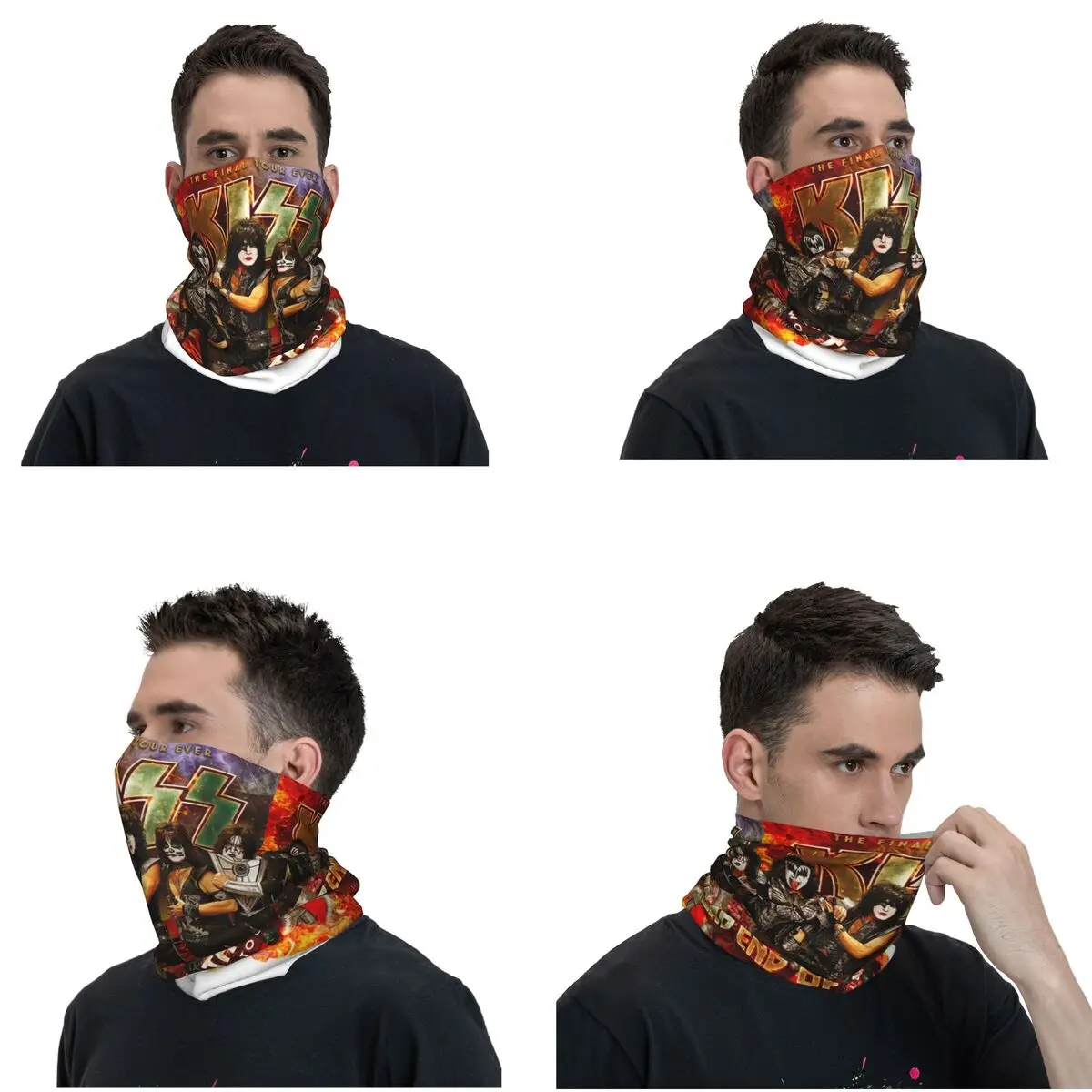 Kiss Band End Of The Road Men Women Dustproof Sports Scarf Sun Visor Collar Head Face Neck Bandana Outdoor Fishing