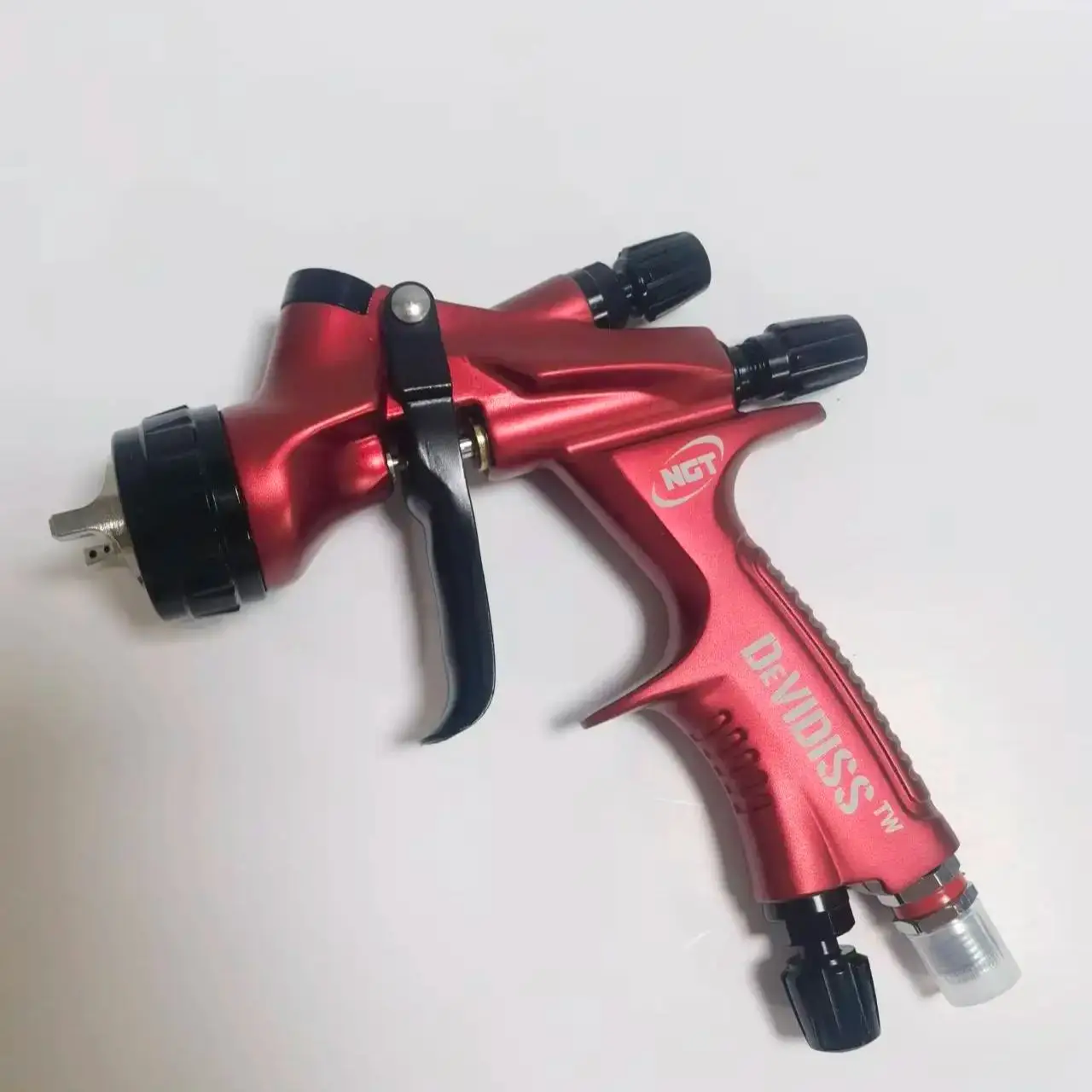 Bestseller DEVIDISS Pro Lite Golden 1,3mm Düse Spritzpistole Original 600cc Lackierpistole GTE20 1,3 TIP Professionelle Autolack-Sprühpistole