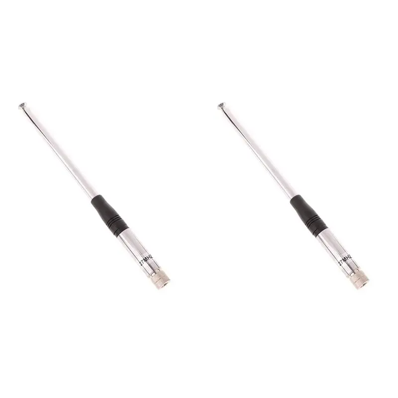 

24-часовая доставка, 2 рации, 27 МГц, CB, выдвижная, высокочувствительная, портативная радиоантенна, телескопическая, с разъемами SMA-Male