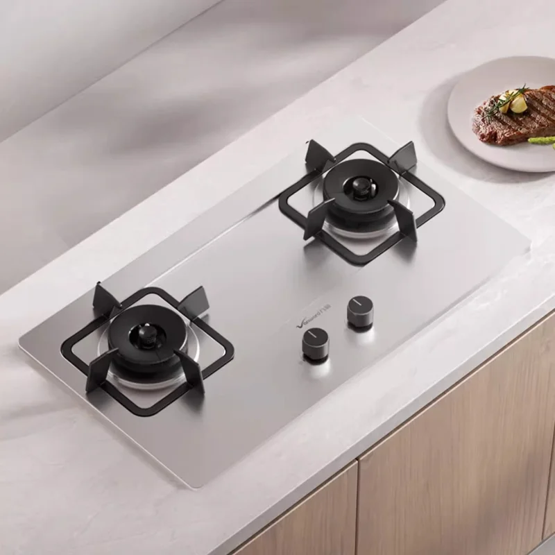 

Vanward B9 Dual - Burner Gas Stove, Stainless Steel, 5.2KW Powerful Flame, Natural Gas/LPG, Built - in & Desktop for Home