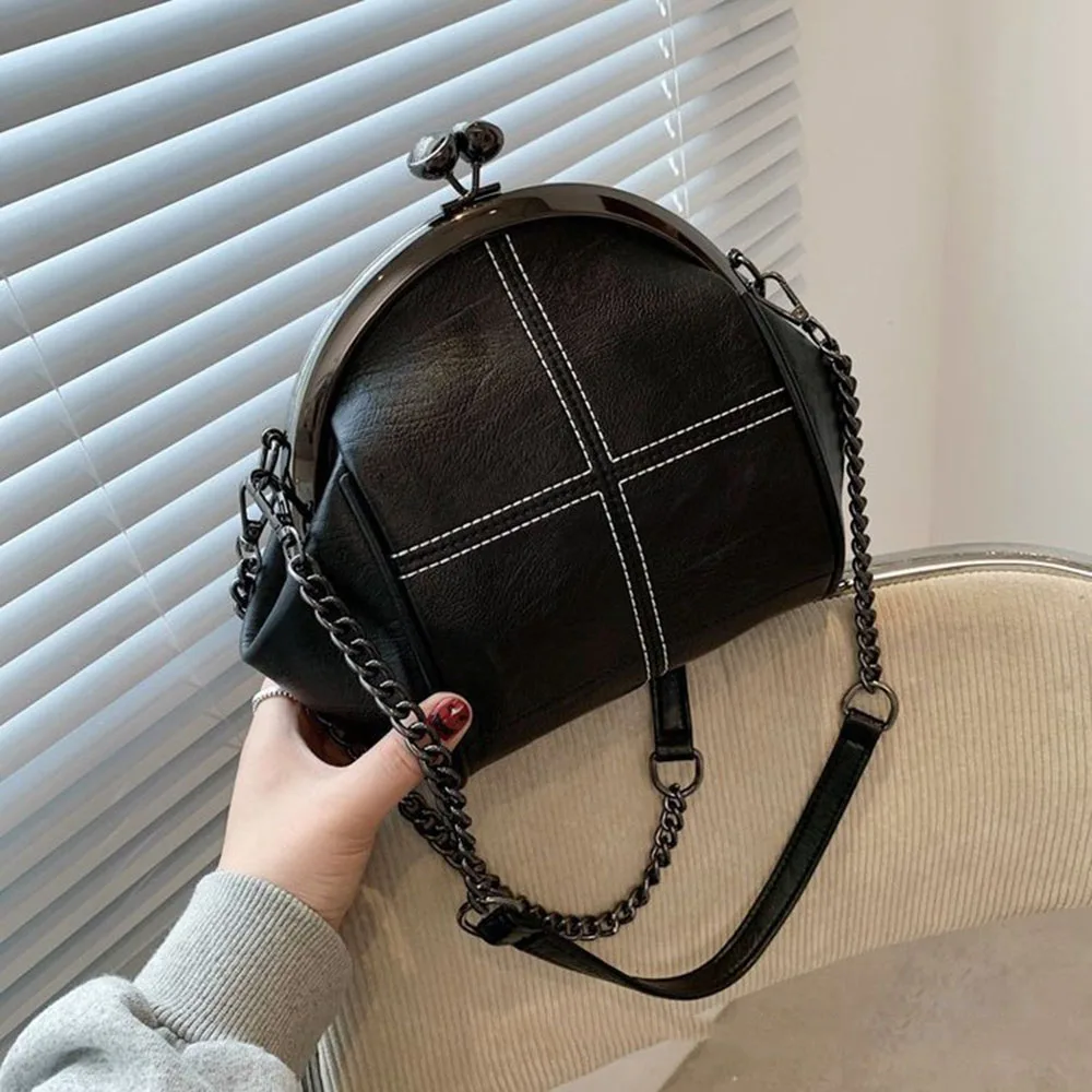 

Hot Sale Fashion Women Leather Bag Simple Crossbody Bag Simple Chain Bags Portable Handbag Casual Daily Shoulder Bags For Ladies