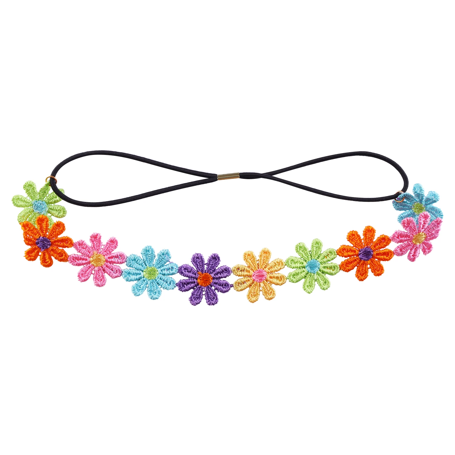 Gänseblümchen-Blumen-Stirnband, Sonnenblume, Hippies, Krone, Haarkranz, böhmischer Blumen-Kopfschmuck für Frühlingstourismus, Hochzeit, Festivals, Party – Detail 16