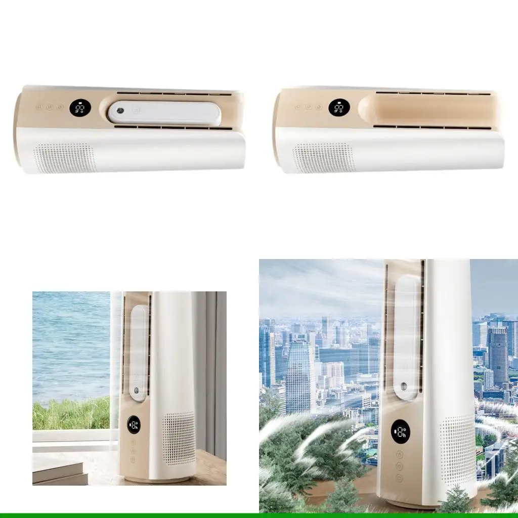 

U55C Brushless Motor Bladeless Tower Fan 2Turbo Technology Auto Swing Humidifier